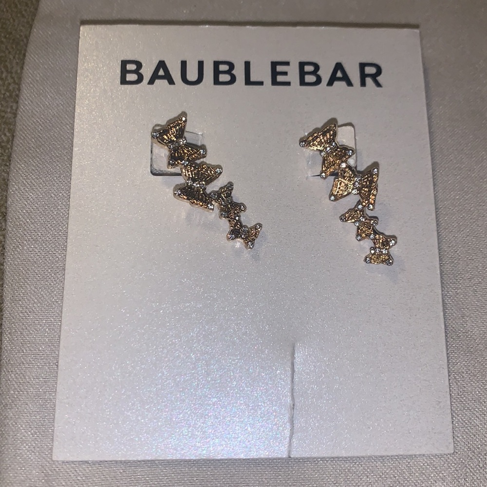 BAUBLEBAR
Yara Pavé Butterfly Climber Earrings